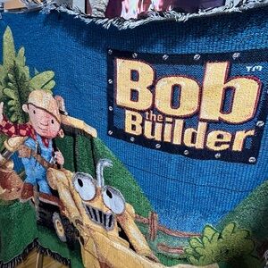20. VINTAGE! Bob the Builder Tapestry- Blue and Green